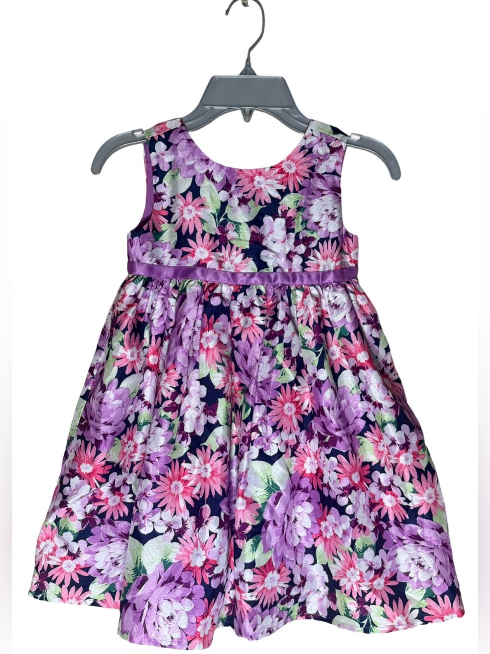 Gymboree Purple Navy Floral Dress